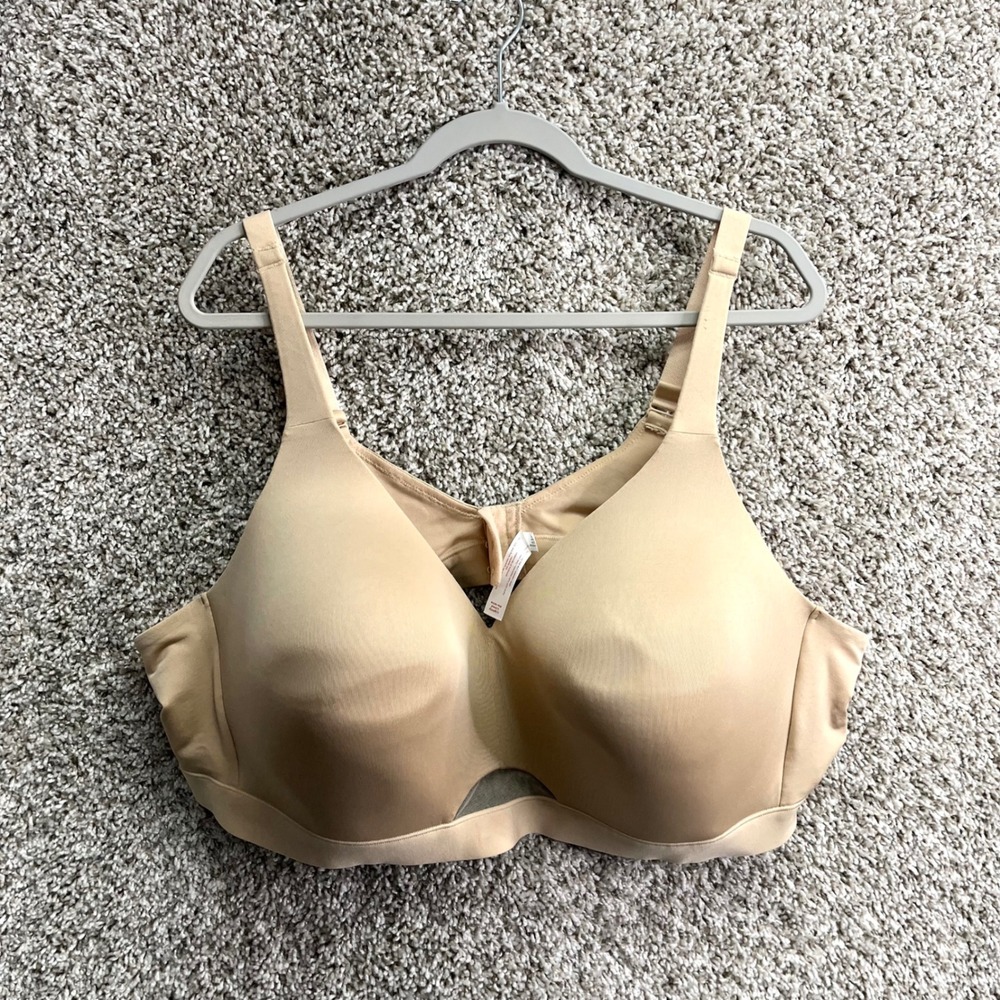 Cacique Bra Women's 54C Beige Tan Lightly Lined No-Wire